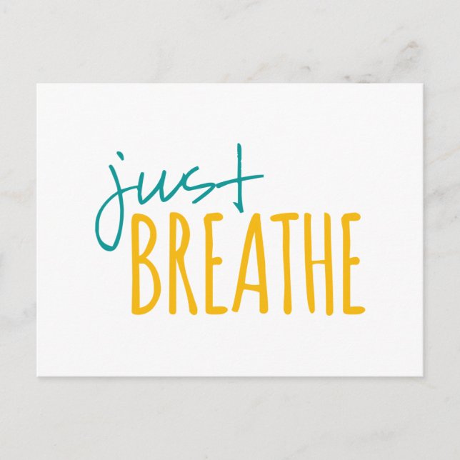 Just Breathe Postcard (Front)