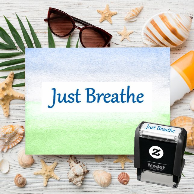 Just Breathe Self-inking Stamp (Creator Uploaded)