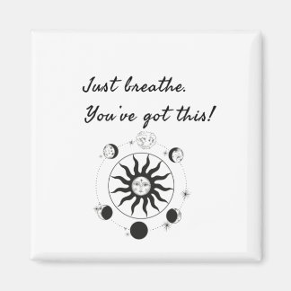 JUST BREATHE / SUN DESIGN MAGNET