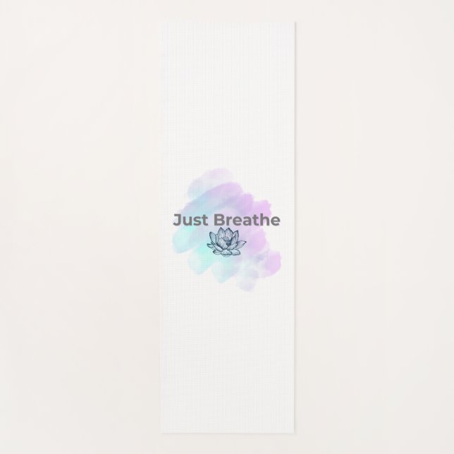 Just Breathe 🌿 Yoga Mat (Front)