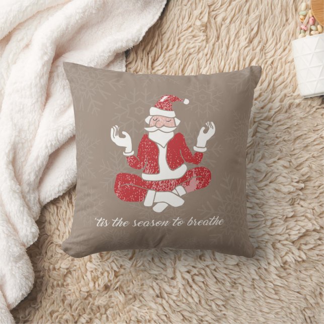 Just Breathe Yoga Santa Cushion (Blanket)