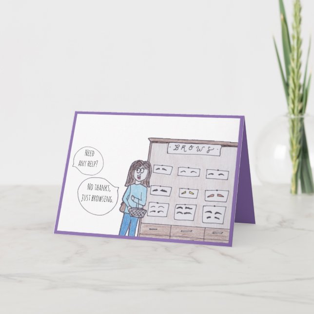 Just Browsing Birthday Card (Front)