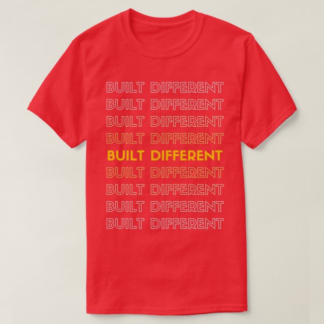 Just built Different Premium TShirt (Design Front)