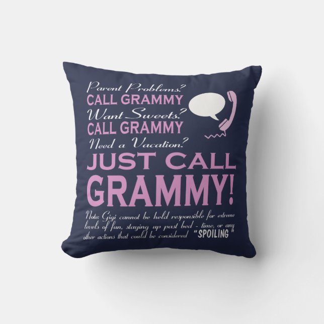 Just call Grammy Cushion (Front)