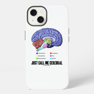 Just Call Me Cerebral Brain Anatomy Humour iPhone 13 Case