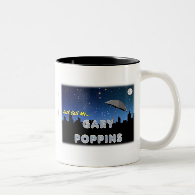 Just Call Me Gary Poppins Two-Tone Coffee Mug (Right)