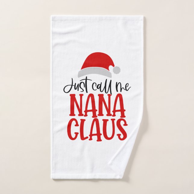 Just Call Me Nana Claus-56768 Hand Towel (Hand Towel)