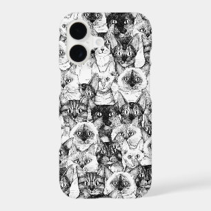 just cats black white