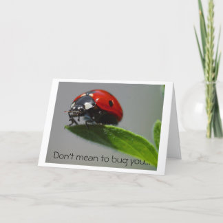 Just checking in card