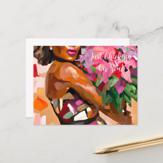 Just Checking On You Postcard 