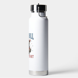 Just Chill The Fourth Out Patriotic Racoon Shirt_ Water Bottle