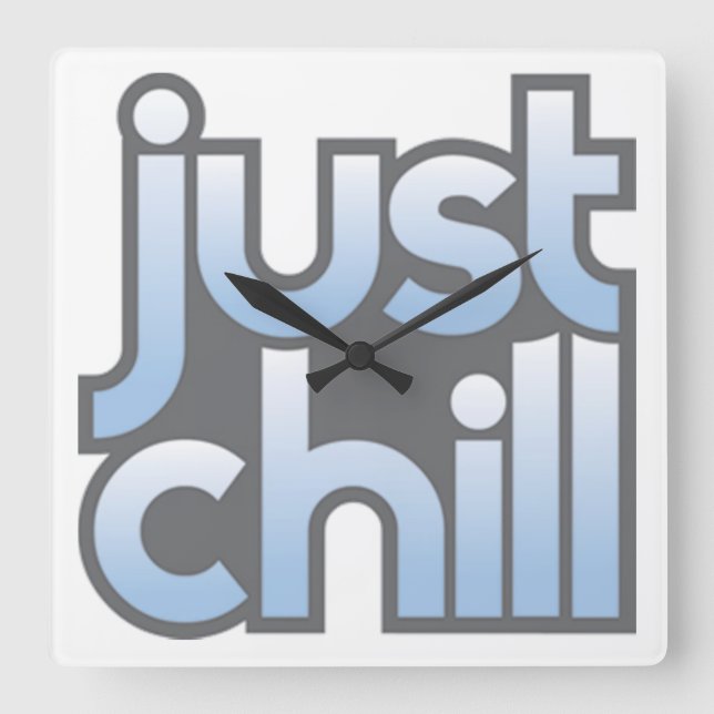Just Chill Wall Clock (Front)