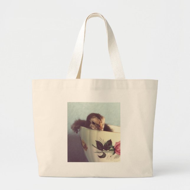 Just Chillin' Large Tote Bag (Front)