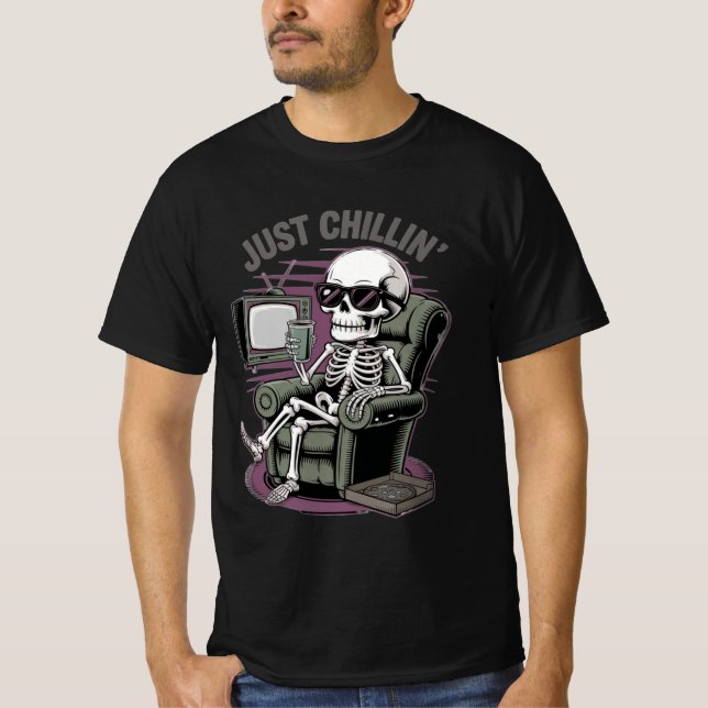 Just Chillin' Retro Gamer Shirt  (Front)