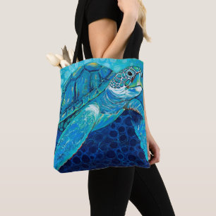 Just Chillin' Turtle Shoulder Tote