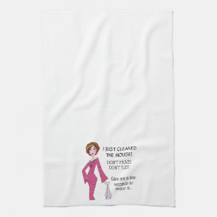 Just cleaned house-Don’t Move, Eat…Let me enjoy! K Tea Towel