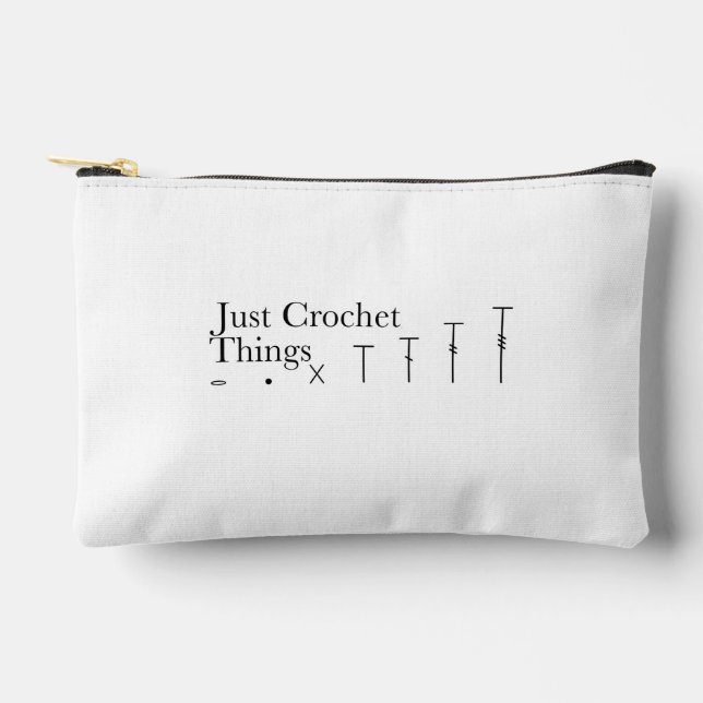Just Crochet Things Accessory Pouch (Front)