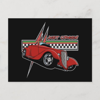 Just Cruisin Hot Rod Postcard