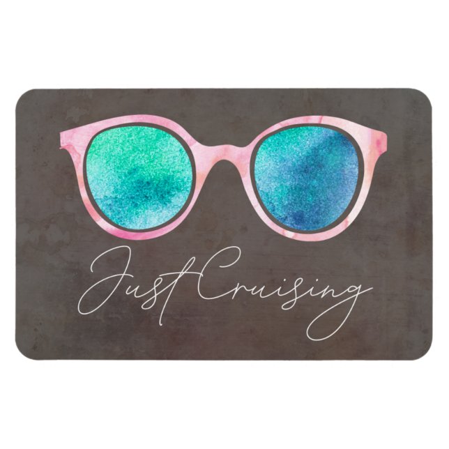 Just Crusing Fun Cabin Door Stateroom Cruising Magnet (Horizontal)