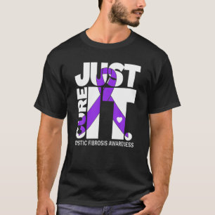Just Cure Cystic Fibrosis Awareness Ribbon T-Shirt