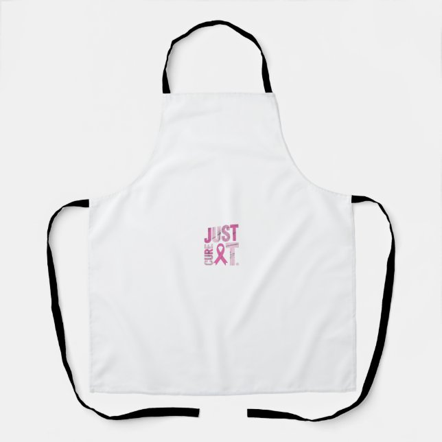 💖🎗️ Just Cure It 💪🌸 Apron (Front)