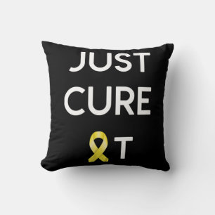 JUST CURE IT Childhood Cancer Awareness Cushion