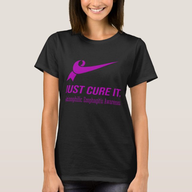 Just Cure It Eosinophilic Oesophagitis Awareness T-Shirt (Front)