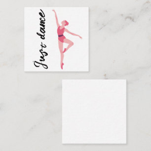 Just Dance ballerina Card