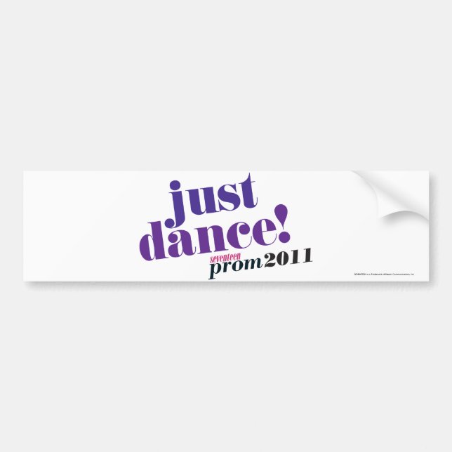Just Dance - Purple Bumper Sticker (Front)
