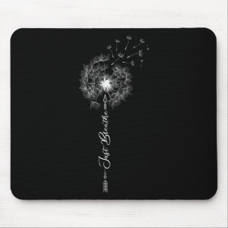 Just Dandelion Tattoo Motif Arrow Breathe Dandelio Mouse Pad