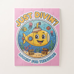 Just Divin'! Lookin' For Treasure! - Cheerful Jigsaw Puzzle