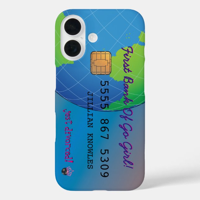 Just Divorced Funny Fab Female Joke Case-Mate iPhone Case (Back)