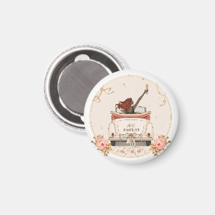 Just Divorced in Bloom Floral Elegant Magnet