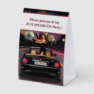 Just Divorced Party Celebration Tabletop Sign