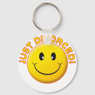Just Divorced Smile Key Ring