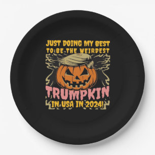 Just Doing My To Weirdest Trumpkin Usa Classic Paper Plate