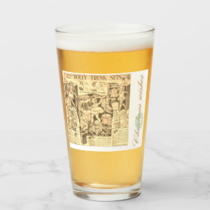 Just dolls for a Merry Christmas Glass