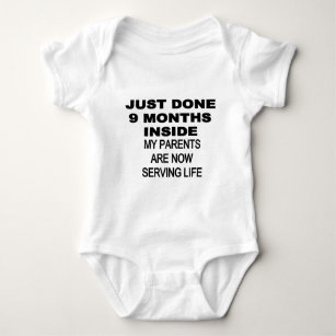 Just Done Nine Months Inside Baby Bodysuit