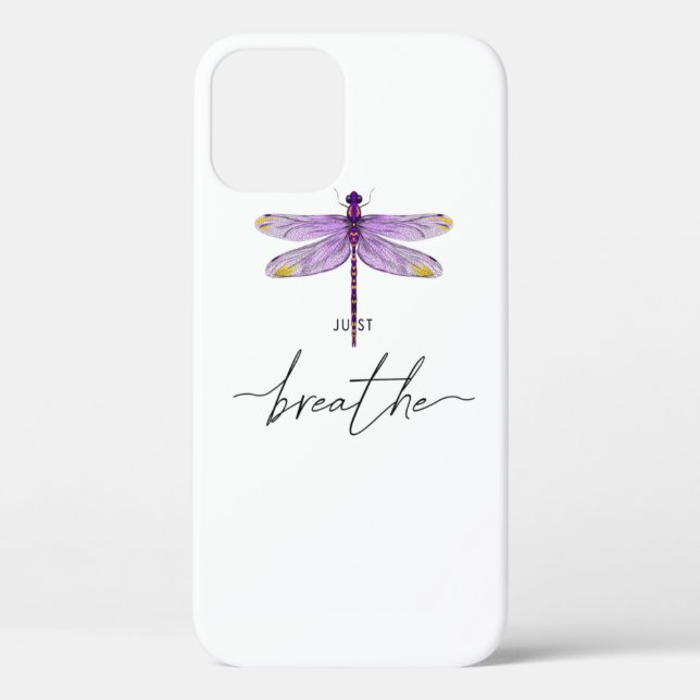 Just Dragonfly Tattoodesign Dandelion Breathe Medi Case-Mate iPhone Case (Back)