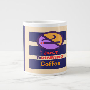 Just Drinking Coffee Large Coffee Mug