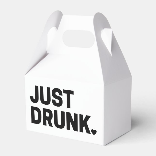 Just Drunk Favour Box (Front Side)