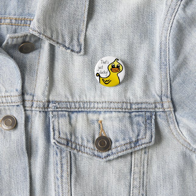 Just Ducky! 3 Cm Round Badge (In Situ)