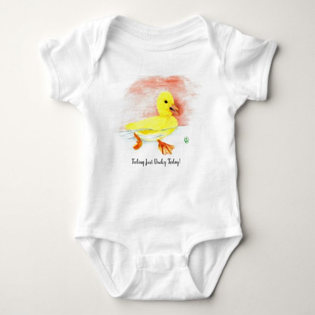 "Just Ducky" Baby Bodysuit (Front)