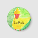 Just Ducky, duck magnet, bright and cheery gift Magnet<br><div class="desc">Say it with a smile! "Just Ducky" is a colourful,  little magnet that makes a great gift. Cheer up!</div>