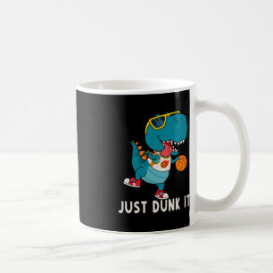 Just Dunk It Fun Dinosaur Basketball League Slam D Coffee Mug