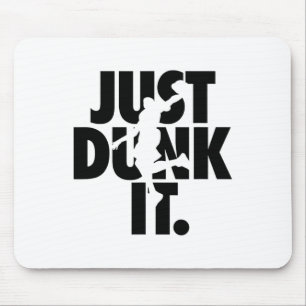 Just Dunk It Sketll Silhouette Mouse Pad
