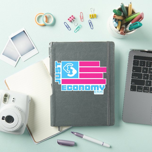 Just Economy Custom-Cut Vinyl Sticker (iPad Cover)