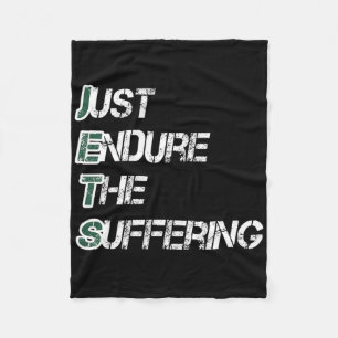 Just Endure The Suffering New York Football Team D Fleece Blanket