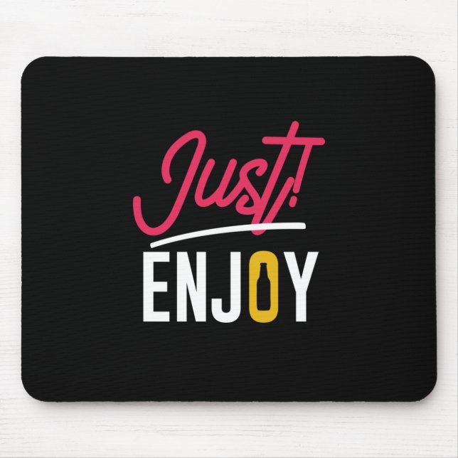 Just Enjoy With Beer Mouse Pad (Front)