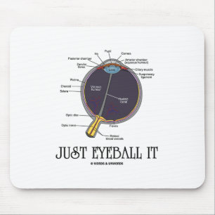 Just Eyeball It (Eye Anatomy Approximation Saying) Mouse Pad